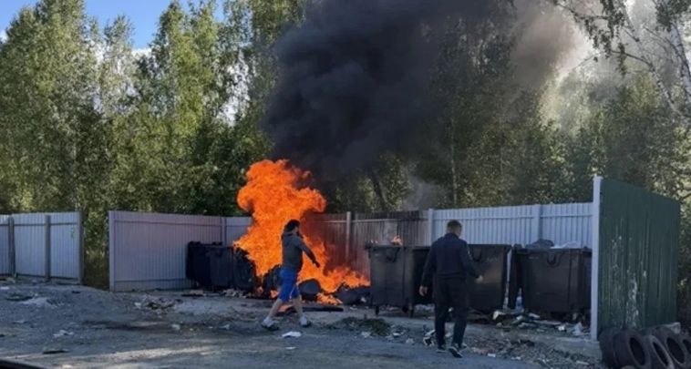 Южный Урал столкнулся с волной поджогов на контейнерных площадках