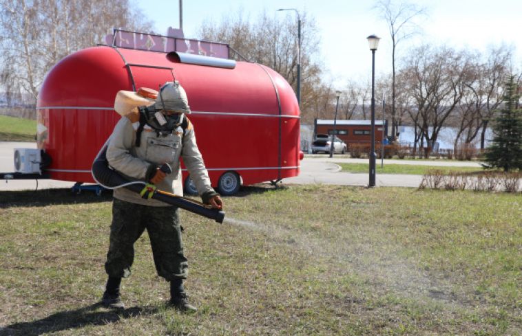 С 21 по 28 апреля в городских парках будут проведены работы по акарицидной обработке