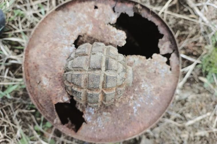 В Нязепетровске росгвардейцы уничтожили немецкую гранату времён Первой мировой войны